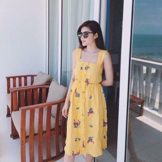 Váy hai dây dáng dài