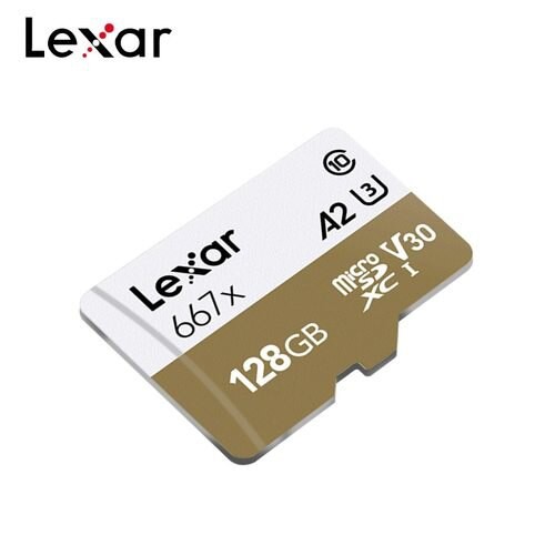 Thẻ Nhớ MicroSDXC Lexar Professional 667X V30 U3 4K A2 128GB R100MB/s - Không Box (Vàng)