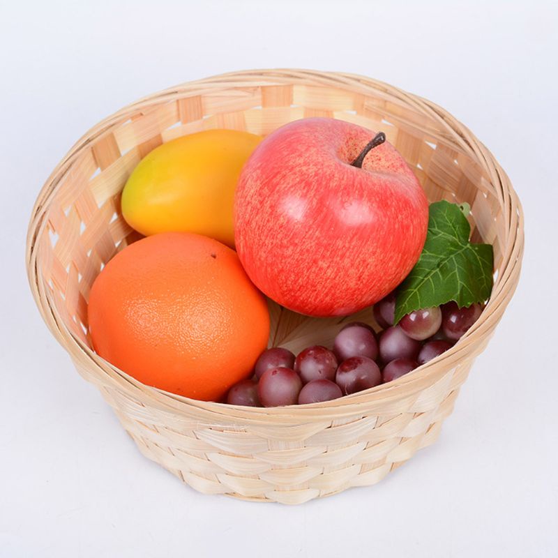 Rổ Đựng Trái Cây / Bánh Mì / Trứng / Rau Củ Bằng Tre Đan Tiện Dụng