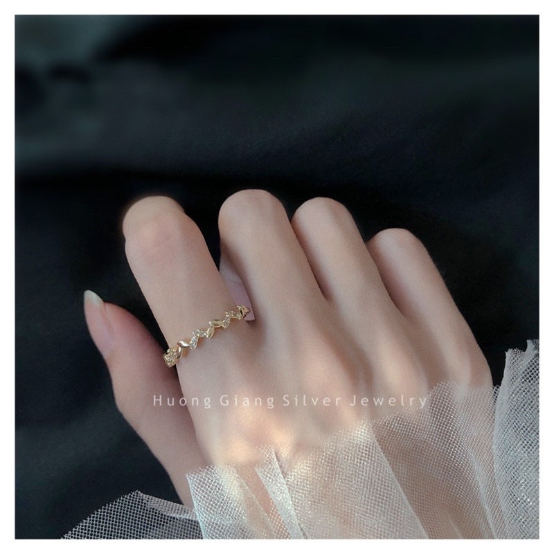 Nhẫn lá Bạc s925 - HuongGiangSilverJewelry