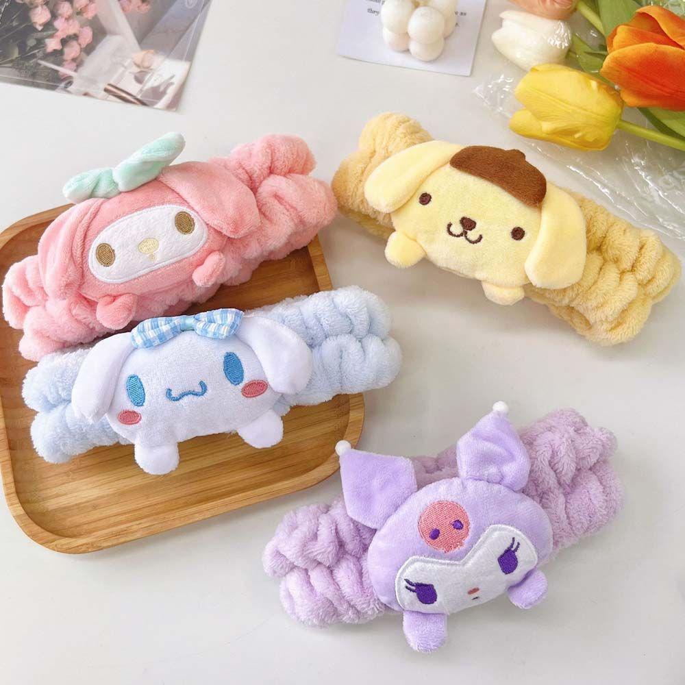 BACK2LIFE Băng Đô Vải Nhung Họa Tiết Hoạt Hình Dễ Thương Cho Nữ