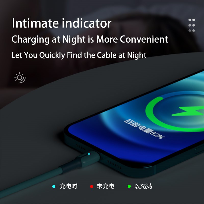 Dây cáp sạc nhanh 5A có đèn LED cho ip