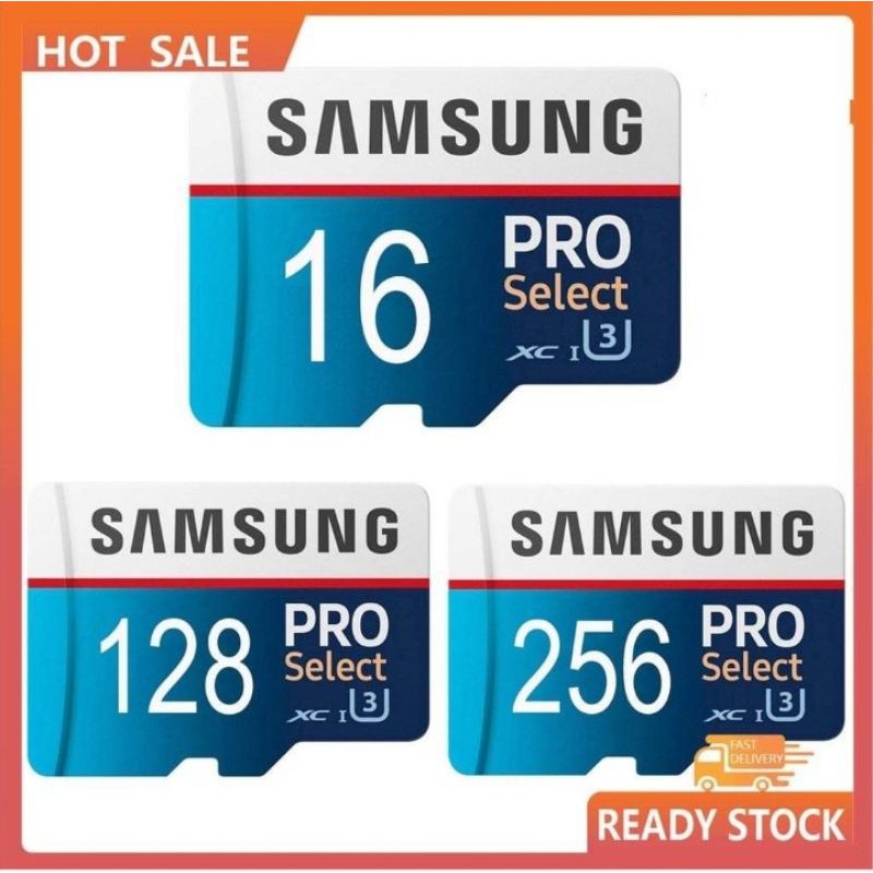 [Hcm] Thẻ Nhớ Samsung Pro Select 64/128 / 256gb Tốc Độ Cao Sử Dụng Tốt Cho Điện Thoại / Máy Tính Bảng