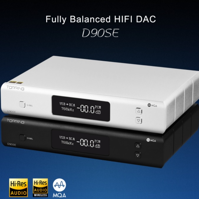 Bộ Giải Mã Dac/Amp Topping D90 SE - Bảo Hành Chính Hãng 12 Tháng