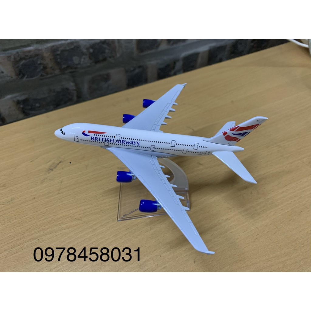 Mô hình máy bay British Airways 16cm
