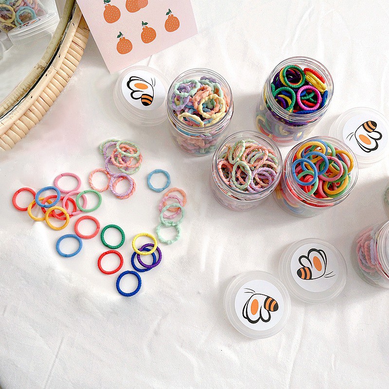 Dây Cột Tóc Nhiều Màu Dạ Quang Phong Cách Hàn Quốc Cho Nữ