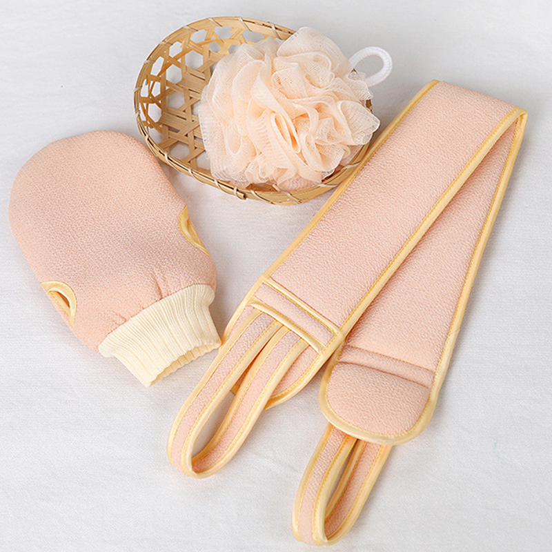 (Hàng Mới Về) Set 3 Găng Tay Tắm Mát Xa Cơ Thể Tẩy Tế Bào Chết