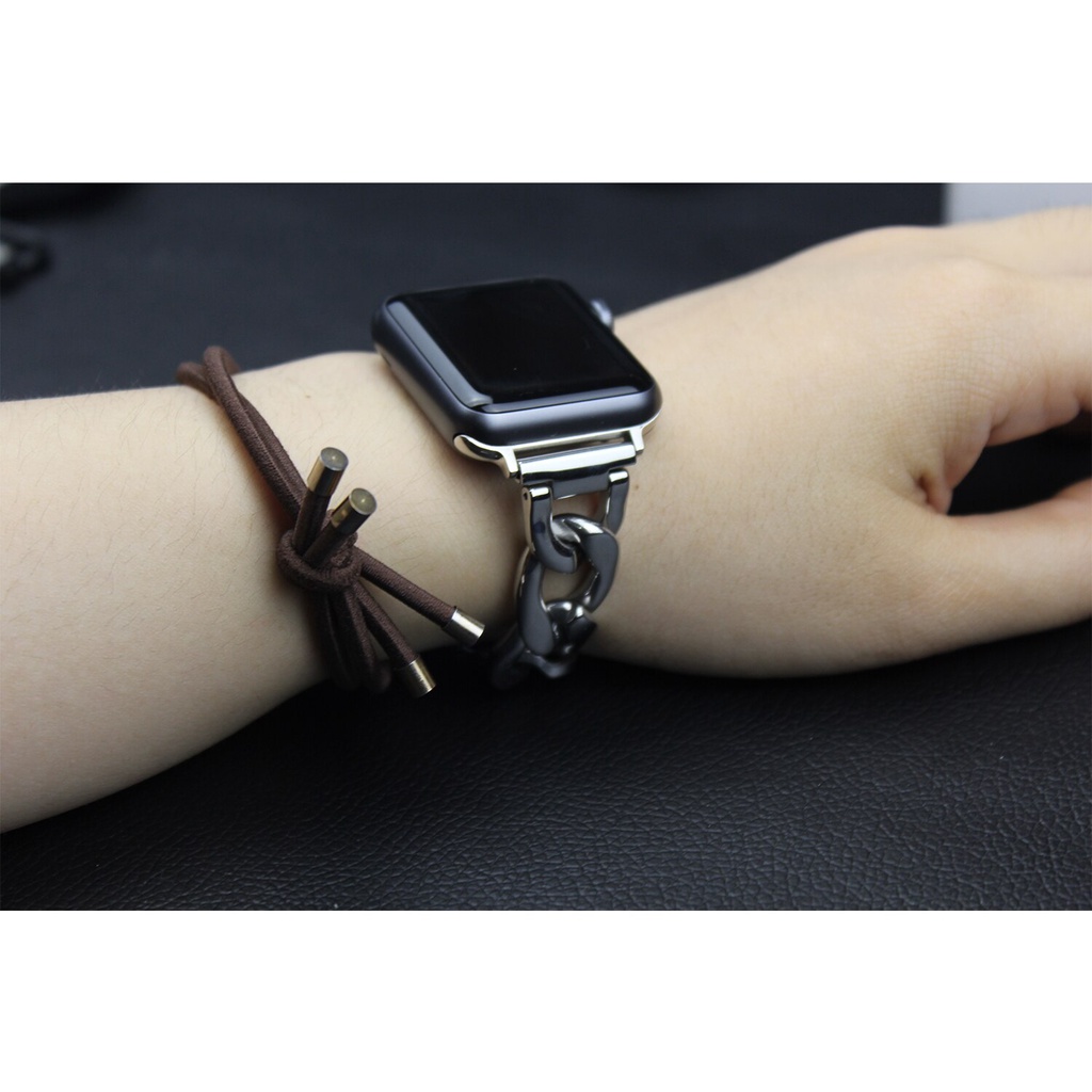 Dây Đeo Inox Cho Đồng Hồ Thông Minh Apple Watch 40mm 44mm 38mm 42mm Series 7 6 5 4 3 2