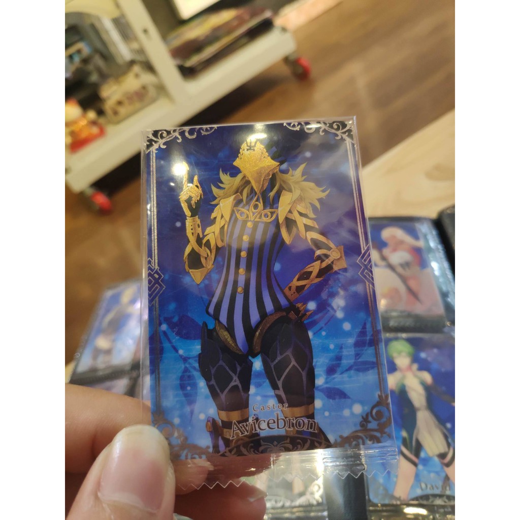 Thẻ bài sưu tầm bánh xốp Fate Grand Order FGO Avicebron - Tặng bọc bài nhựa bảo quản