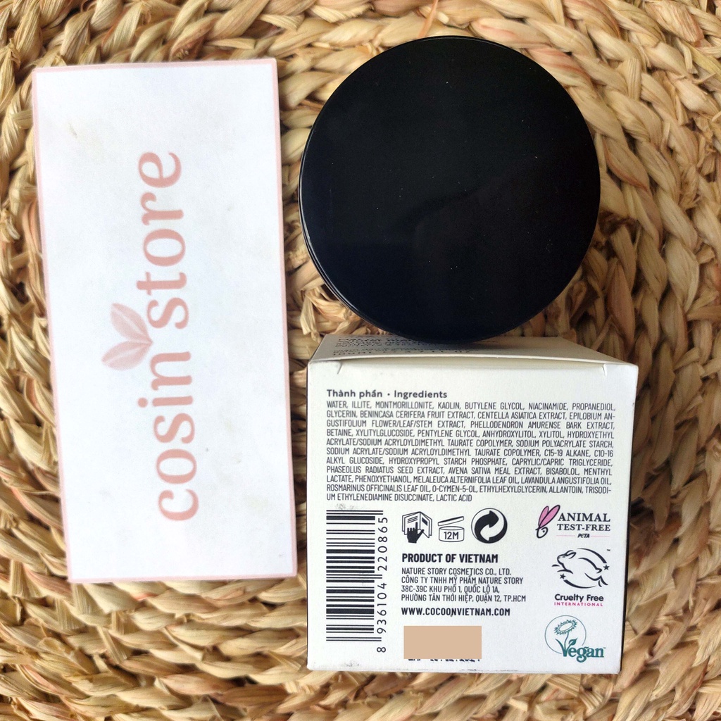 Mặt nạ bí đao Cocoon 30ml 100ml làm thông thoáng lỗ chân lông Cosin Store