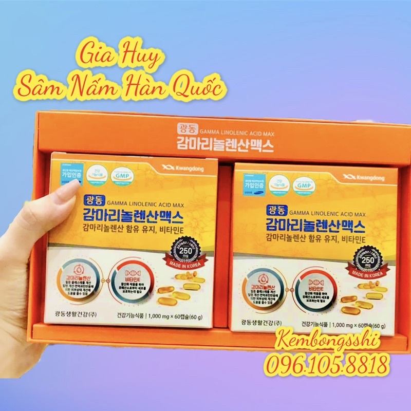 [HÀNG MỚI VỀ] Viên Uống Hoa Anh Thảo KWANGDONG Hàn Quốc