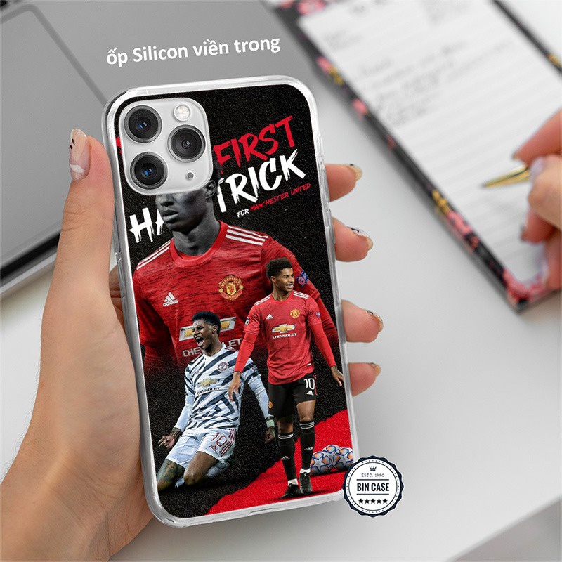 ⚽Ốp Lưng In Hình Marcus Rashford Đẹp ⚽Ốp MU Manchester United iphone 13 12 11 Pro Max 6s 6 7 8 Plus X Xr XsMax BONGDA019