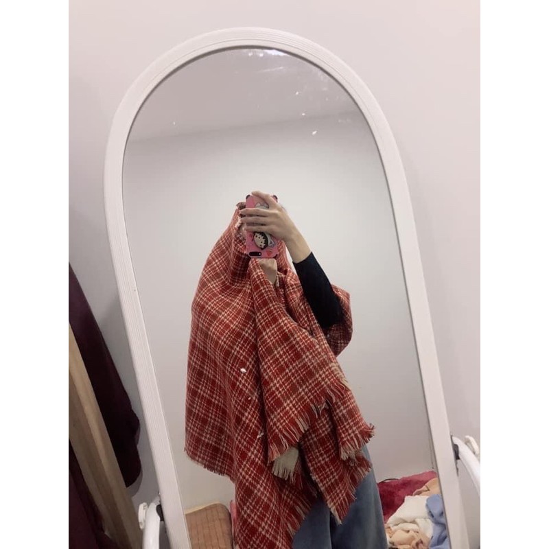 [CÓ SĂN] Khăn caro quàng cổ 4 màu 190*60cm