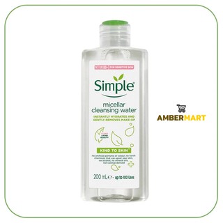 Nước tẩy trang Simple Micellar Cleansing Water 200ml