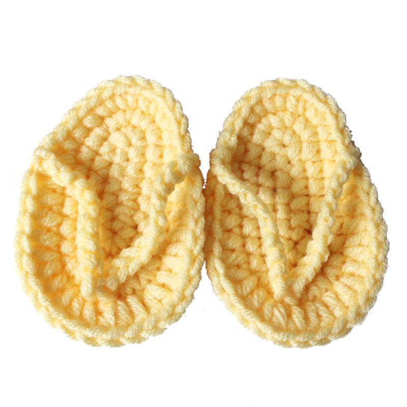 Dép Xỏ Ngón Đan Móc Mini Dùng Làm Đạo Cụ Chụp Ảnh Cho Bé Sơ Sinh