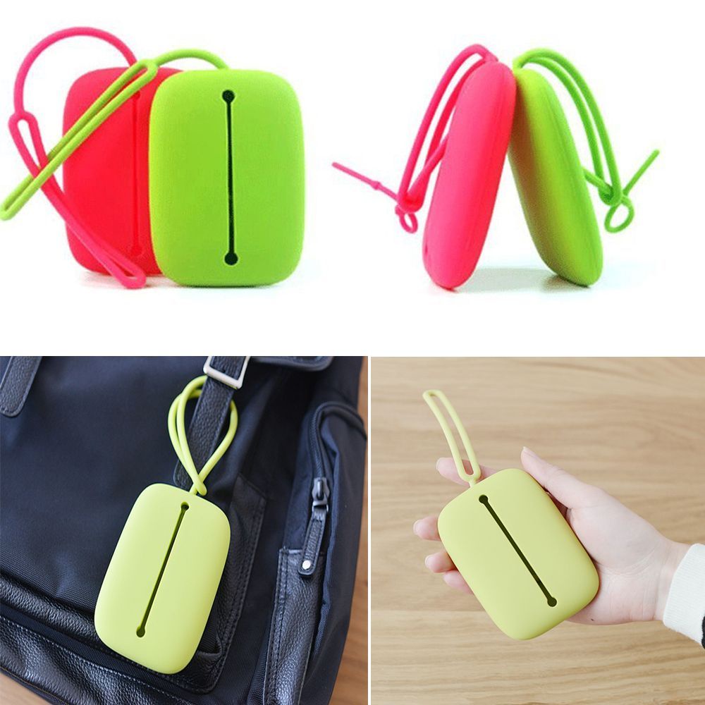 Túi đựng chìa khóa/ thẻ đa năng bằng silicon bền bỉ tiện lợi cho gia đình