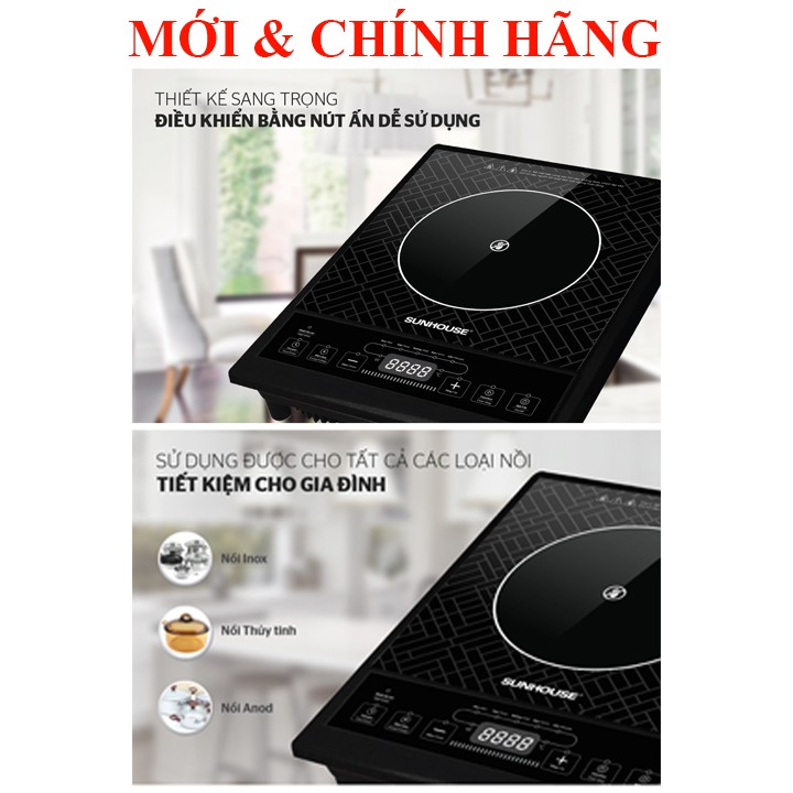 BẾP HỒNG NGOẠI CƠ SUNHOUSE SHD6011 KHÔNG KÉN NỒI