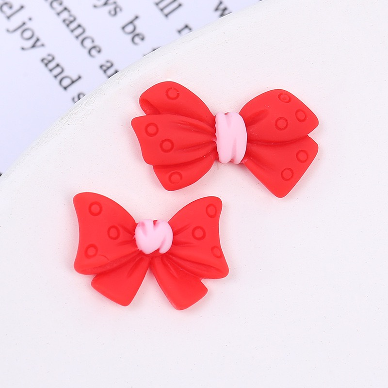 C202 - Charm slime/ Dụng Cụ Trang Trí [Ko Keo &amp; Nút] Hình Nơ Trang Trí Xinh Xắn
