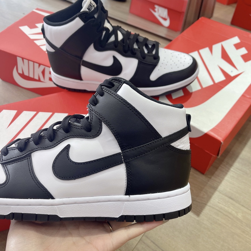 [CHÍNH HÃNG] Giày thể thao Sneaker N.I.K.E DUNK HIGH cổ cao “WHITE BLACK” màu Đen - Code: DD1399 -105