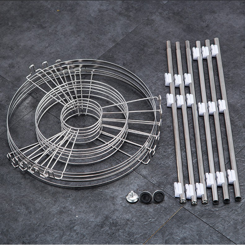 Giá kệ để nồi niêu xoong chảo Inox 304 Vando 4 tầng
