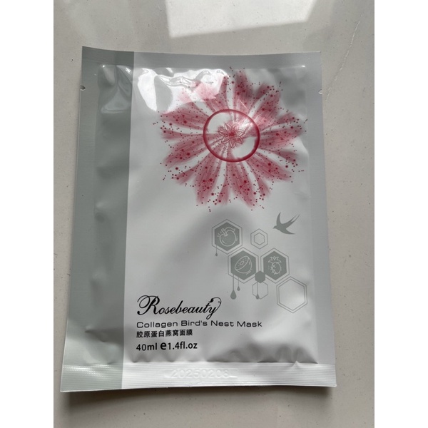 1 MIẾNG MẶT NẠ YẾN TƯƠI COLLAGEN ROSEBEAUT