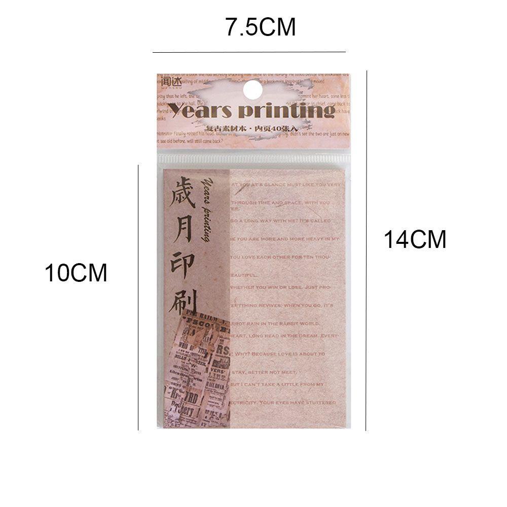 Set 40 Tấm Giấy Ghi Chú Dùng Trang Trí Nhật Ký
