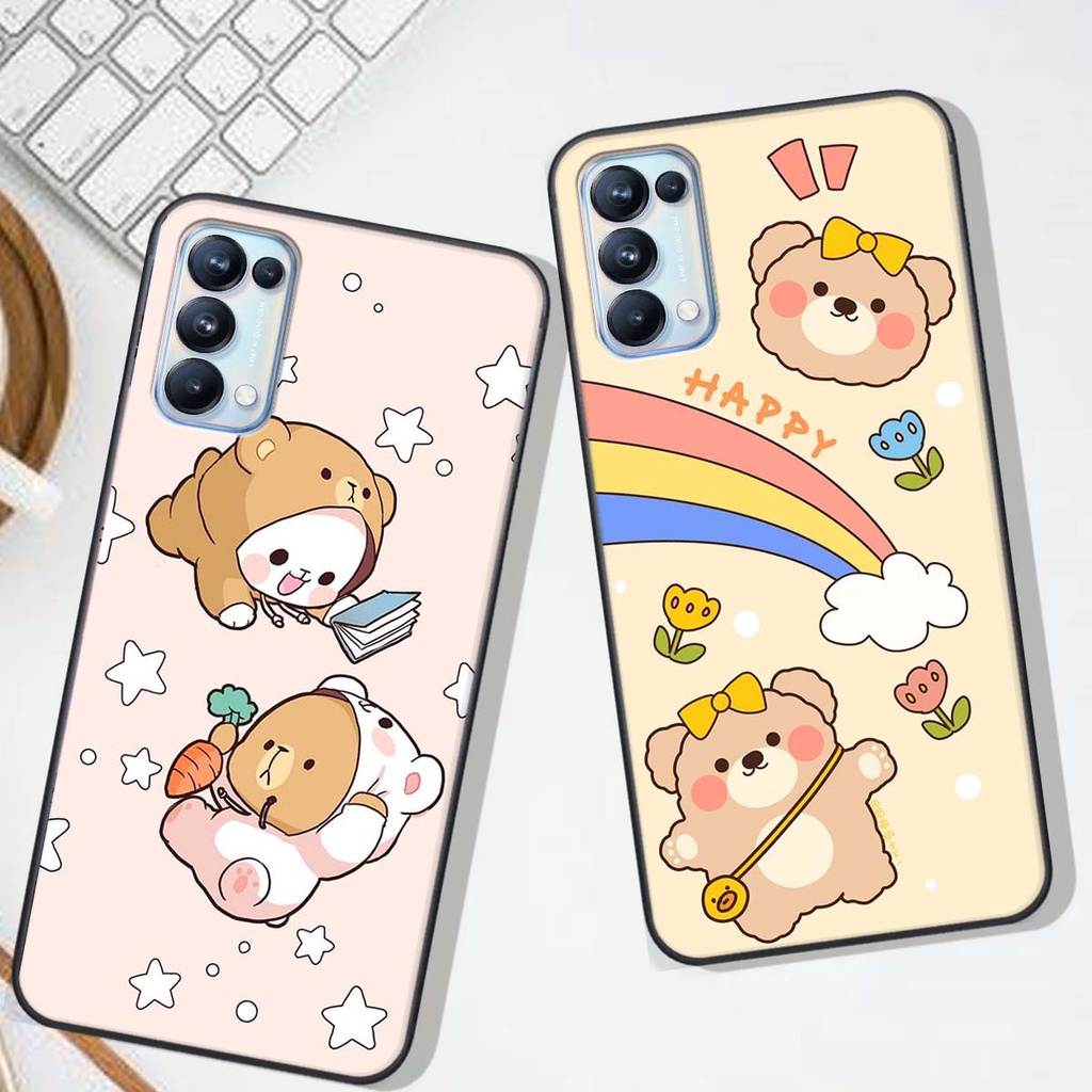 Ốp lưng Oppo RENO 5 in hình Gấu xinh xắn, Bò sữa đáng yêu,  ĐẸP -  RẺ - XINH - ĐỘC ĐÁO