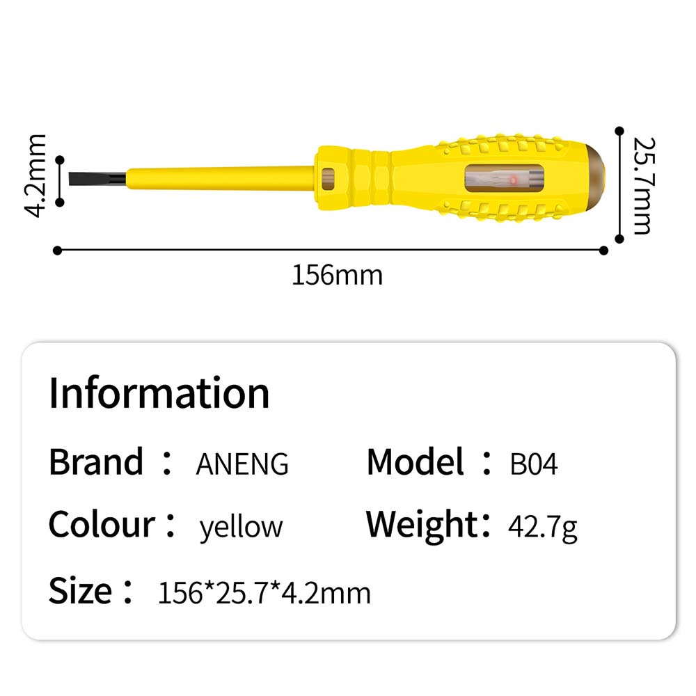 Bút thử điện Pcbfun B04 Zero có rãnh nhận dạng bóng đèn neon không tiếp xúc cách nhiệt