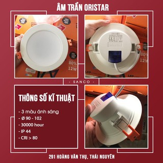 Đèn âm trần Oristar