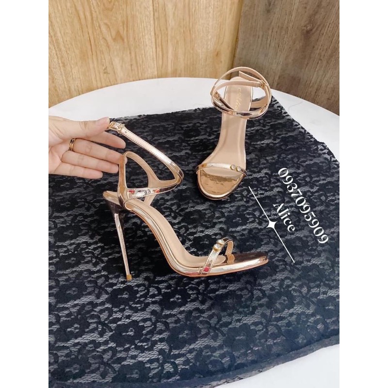 ( Hình Thật ) Sandan Cao gót Đính Đá Cao cấp 11P - Hàng VNXK Cao Cấp - Full size 34-40