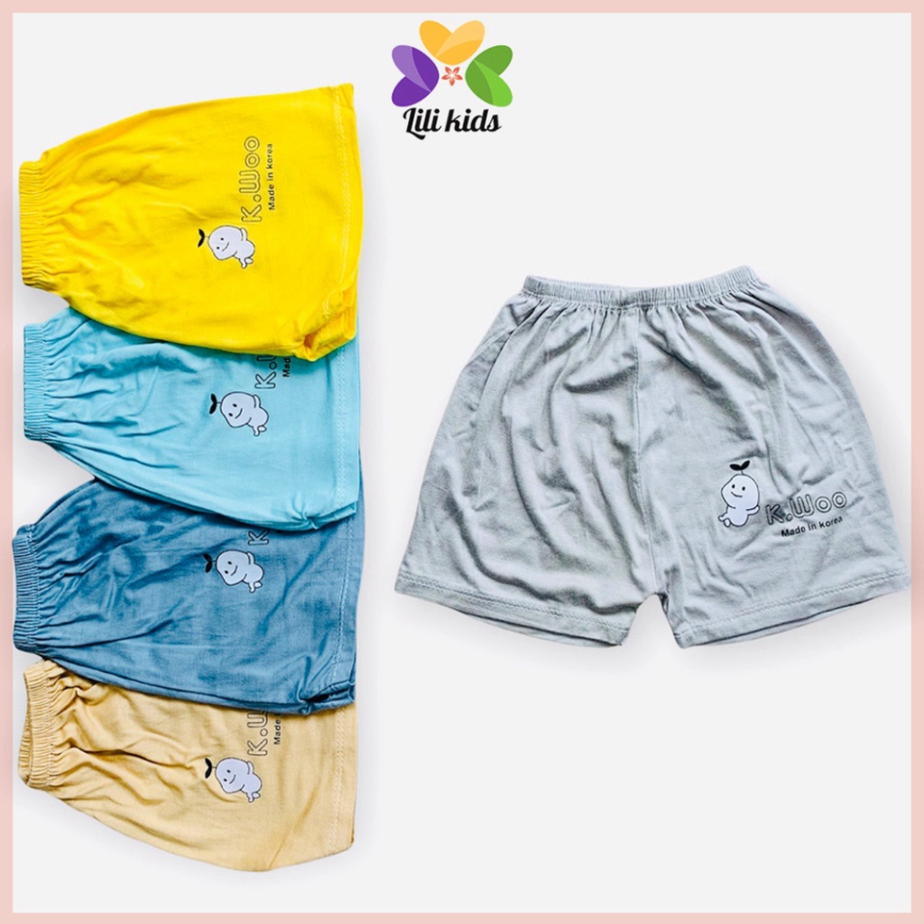 Quần đùi cho bé LILIKIDS màu xanh đậm chất thun lạnh thông hơi mềm mịn QC04.2