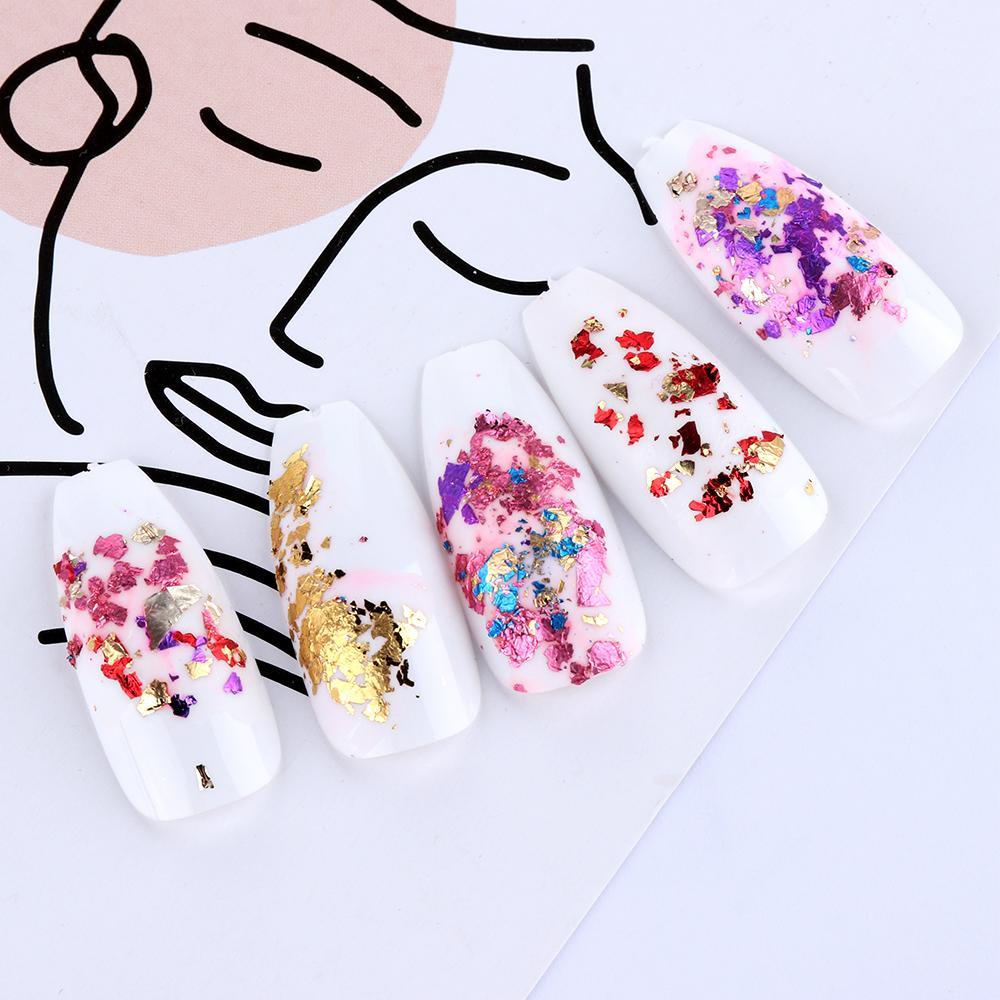 Miếng Dán Trang Trí Móng Tay Lấp Lánh Thời Trang