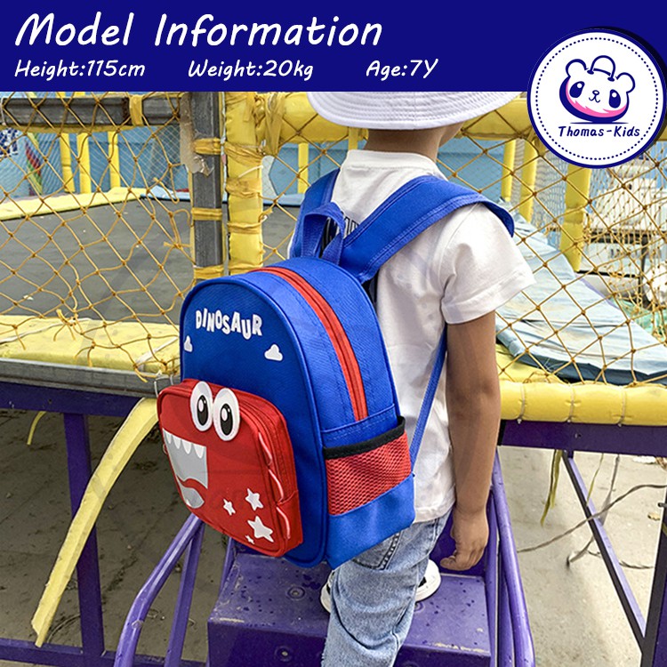 [THOMAS KIDS] Ba Lô Đa Năng Họa Tiết Khủng Long Dễ Thương Cho Bé Mẫu Giáo