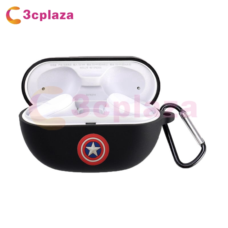 Vỏ bảo vệ SP01 cho hộp tai nghe không dây Bluetooth Sony WF-SP800N chất liệu silicone chống sốc