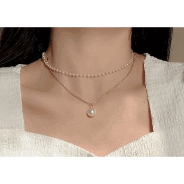 [Hàng mới về] Vòng cổ hợp kim nhiều lớp mặt hình bướm thời trang xinh xắn cho nữ