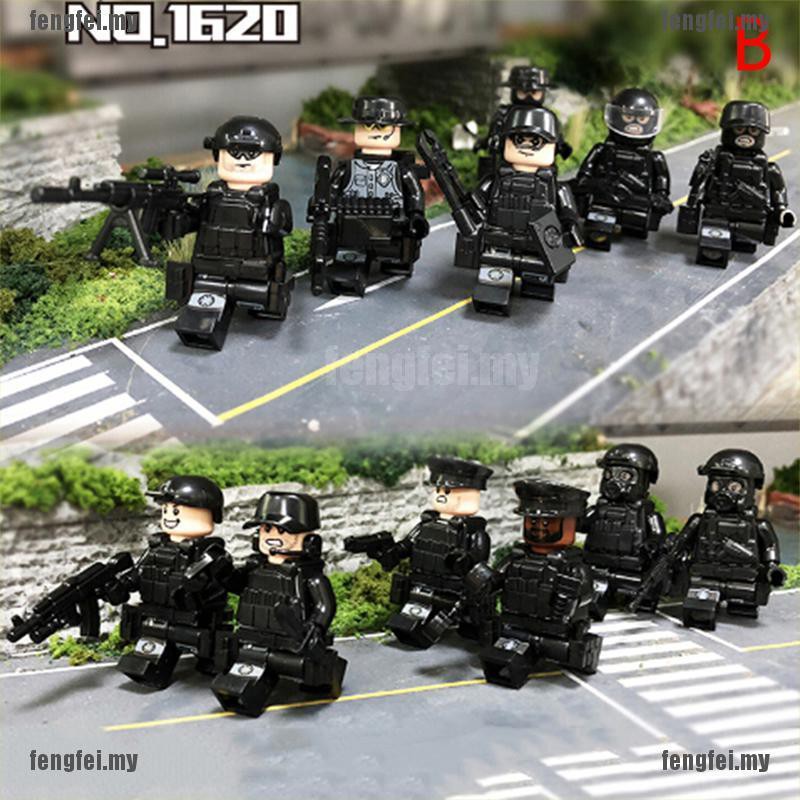 Mô Hình Lắp Ráp Lego Hình Xe Cảnh Sát Quân Đội Swat