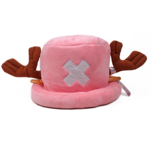 One Piece Mũ hóa trang nhân vật hoạt hình Tony Chopper bằng vải lông màu xanh dương nhạt dễ thương thời trang mùa đông