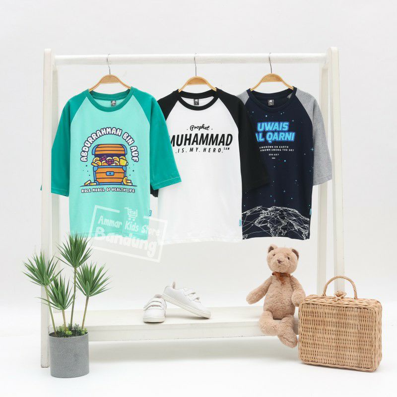 Áo Raglan cho bé trai Ammarkids