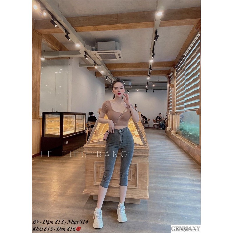 Quần jeans lỡ chất siêu co dãn. Size S M L
