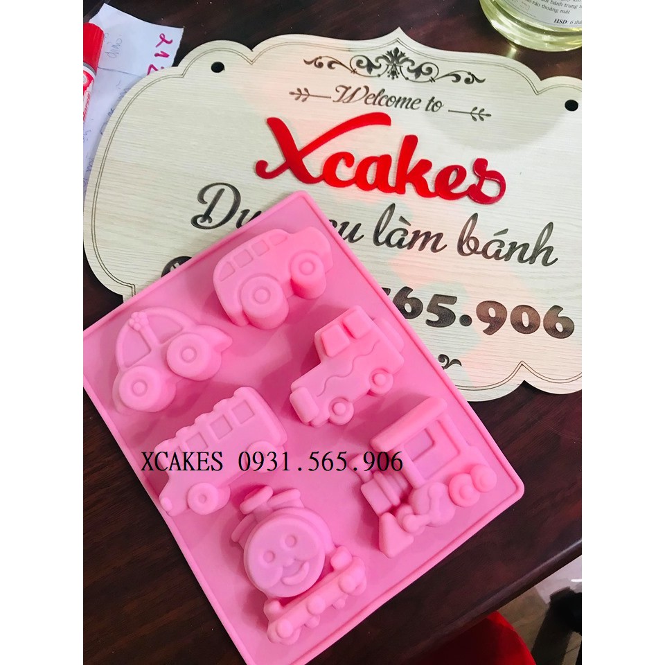 Khuôn Silicone Xe Hơi Xe Ô Tô Tàu 6B