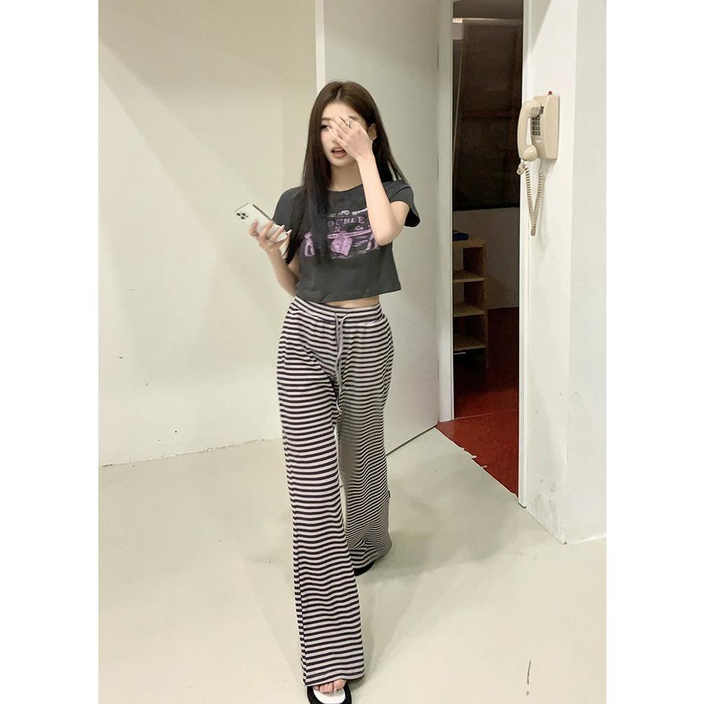 Áo Thun Tay Ngắn Màu Xám Đậm Phong Cách Mới Dành Cho Nữ 63356