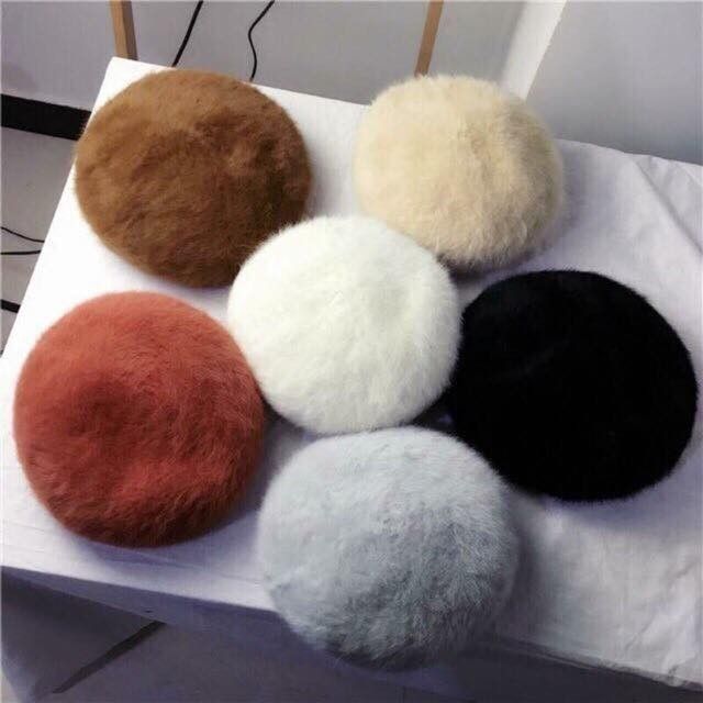 Mũ Nồi lông tuyết ❄ mũ nồi beret lông mịn cao cấp