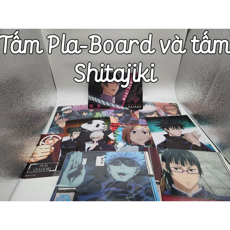 Tấm Pla - Board và tấm Shitajiki chủ đề Jujutsu Kaisen, JJK số 01, chính hãng