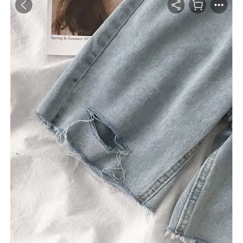 QUẦN SHORT RÁCH 2 VẠCH