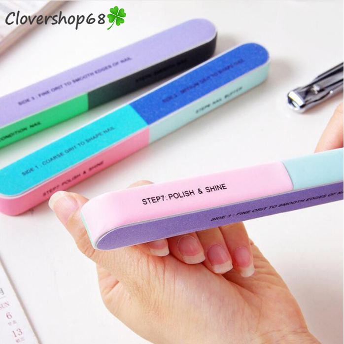 Que Dũa Móng Tay 6 Mặt Chà Nhám và Đánh Bóng Clovershop68