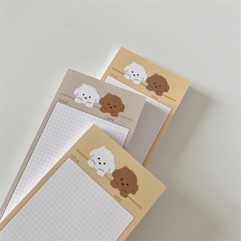 Giấy note half B5 cún