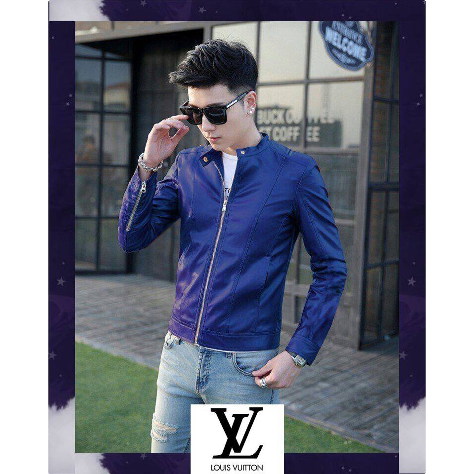 Áo Da Nam Thời Trang Cao Cấp Không Bong Tróc Nổ áo da nam thật hà nội