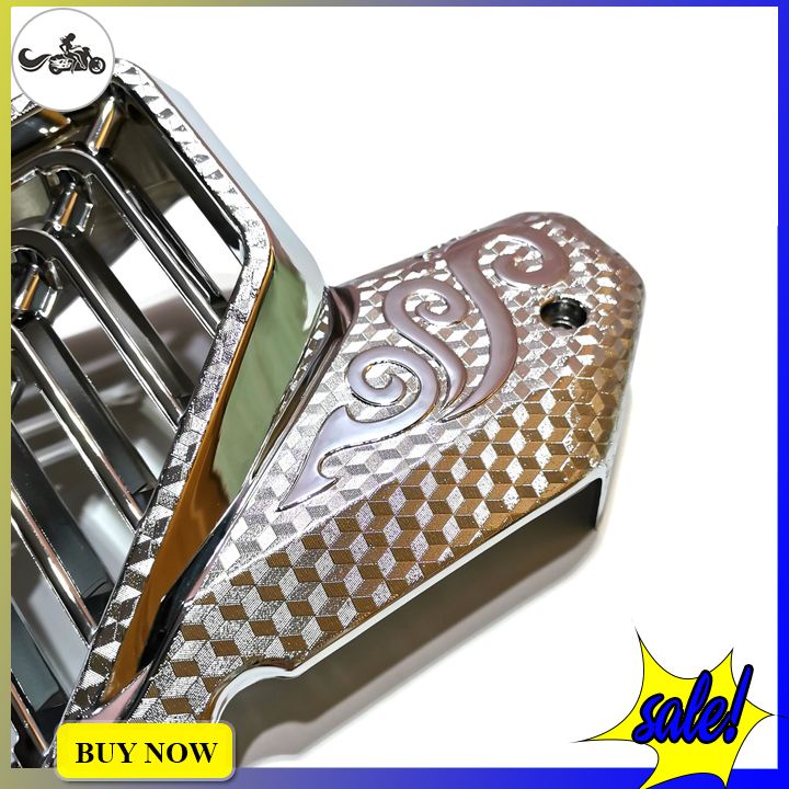 Ốp quạt gió Sh mode 2020 từ nhựa xi inox cao cấp