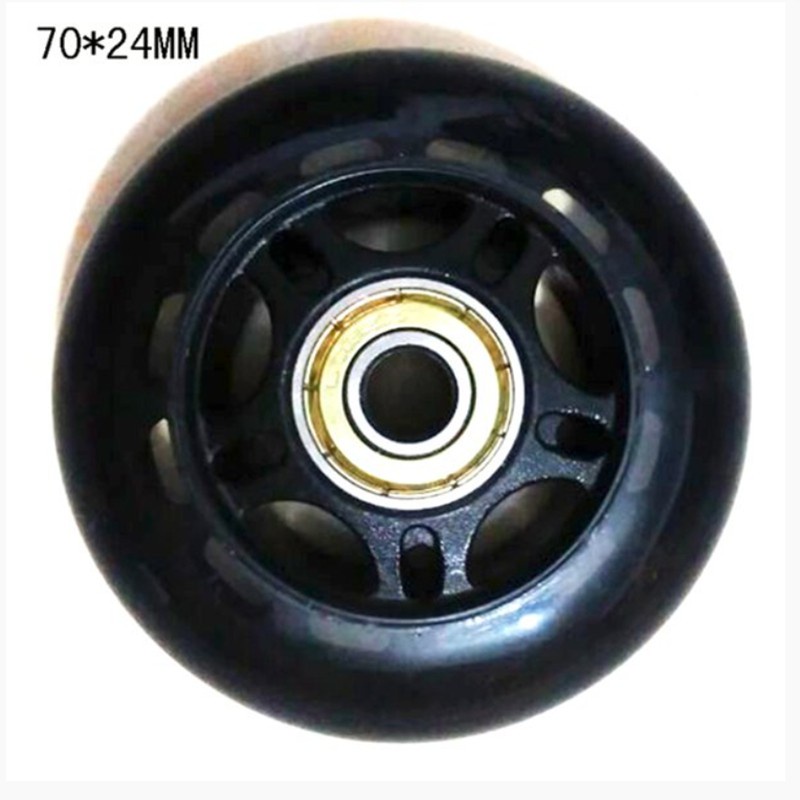 4Pcs 7cm Roller Skates Rubber Wheels Anti-Skid Mute Wear-Resistant Roller Skates Roller Skate Accessories