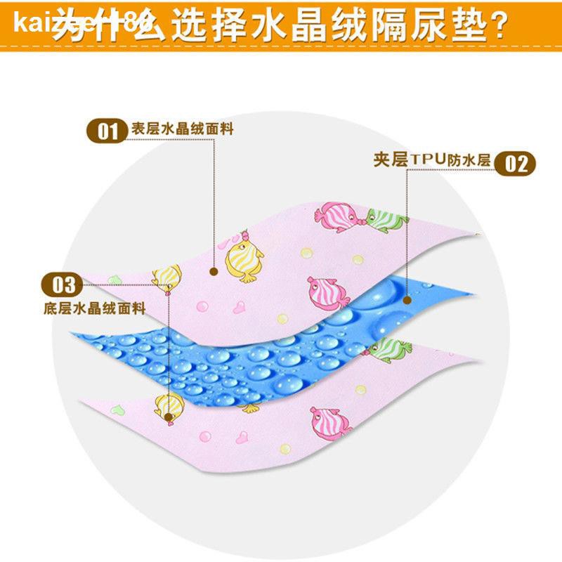 Tấm Trải Giường Hai Mặt Chống Thấm Nước Có Thể Giặt Sạch Cho Bé